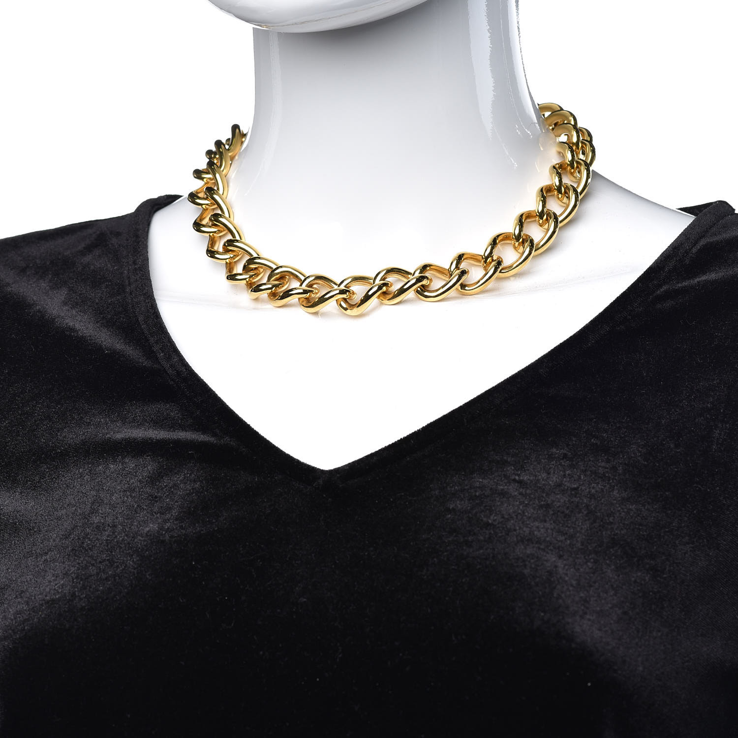 dior chain necklace gold