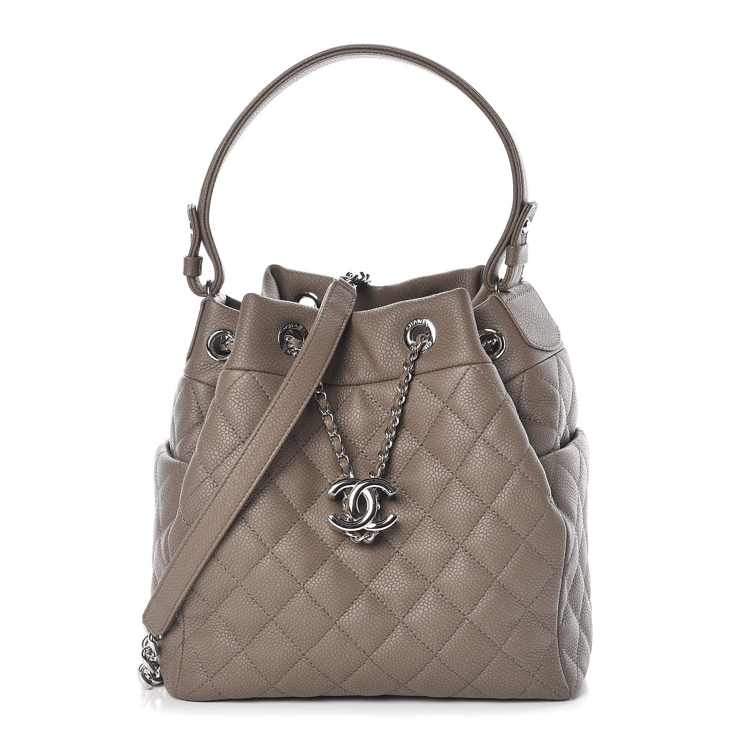 chanel chain bucket bag