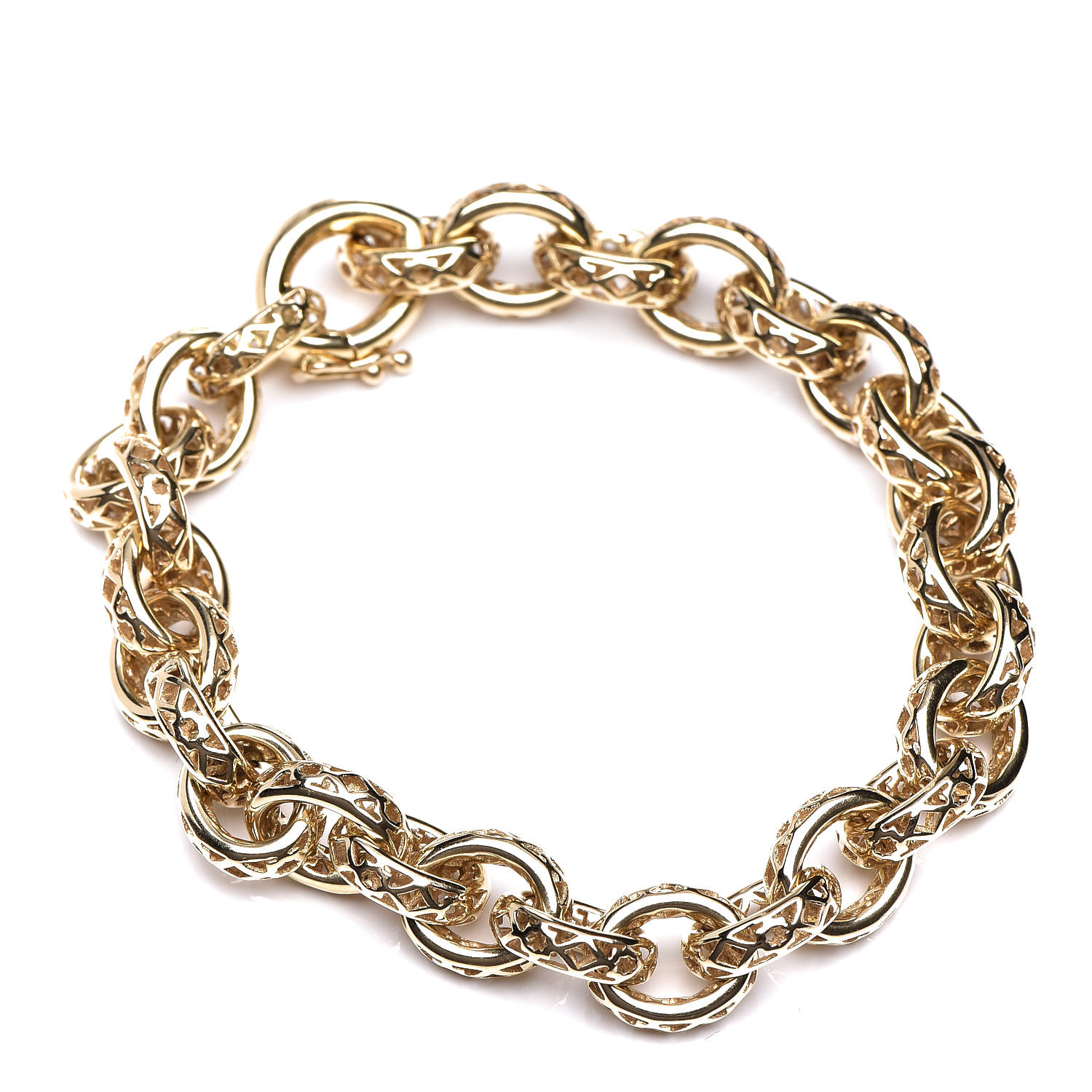 TIFFANY 18K Yellow Gold Paloma Picasso Marrakesh Link Bracelet 375565 ...