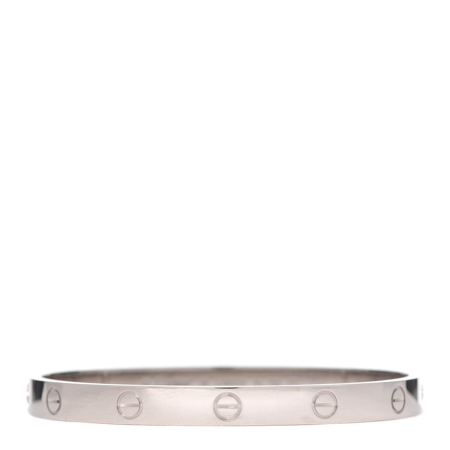 Cartier 18k White Gold Love Bracelet 18 Fashionphile