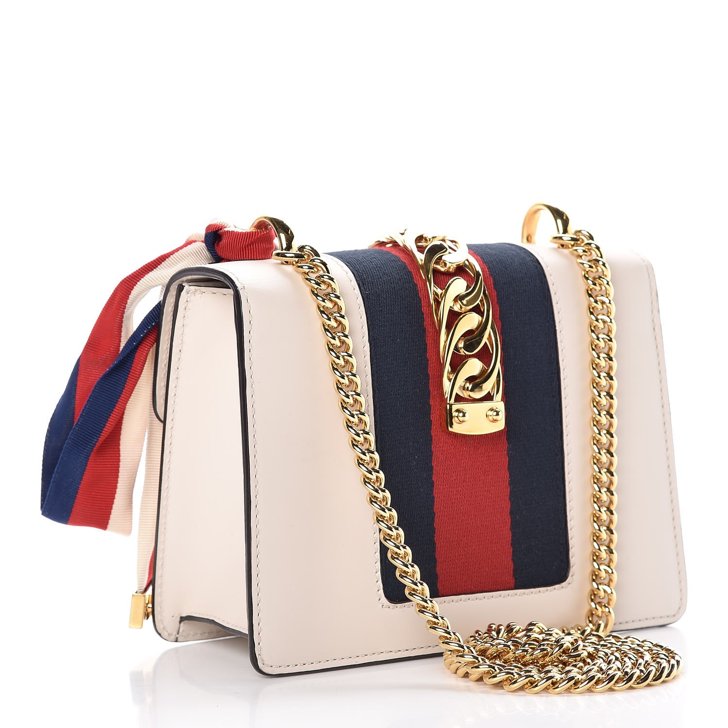 gucci white mini sylvie bag