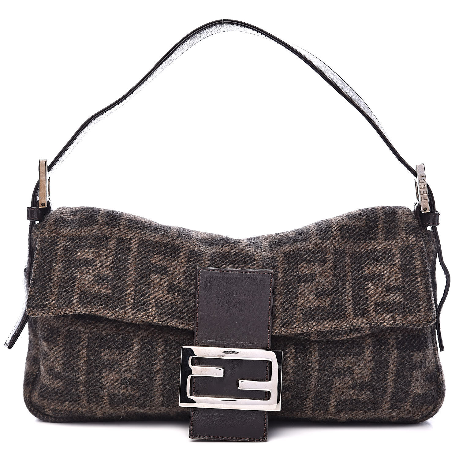 fendi wool baguette