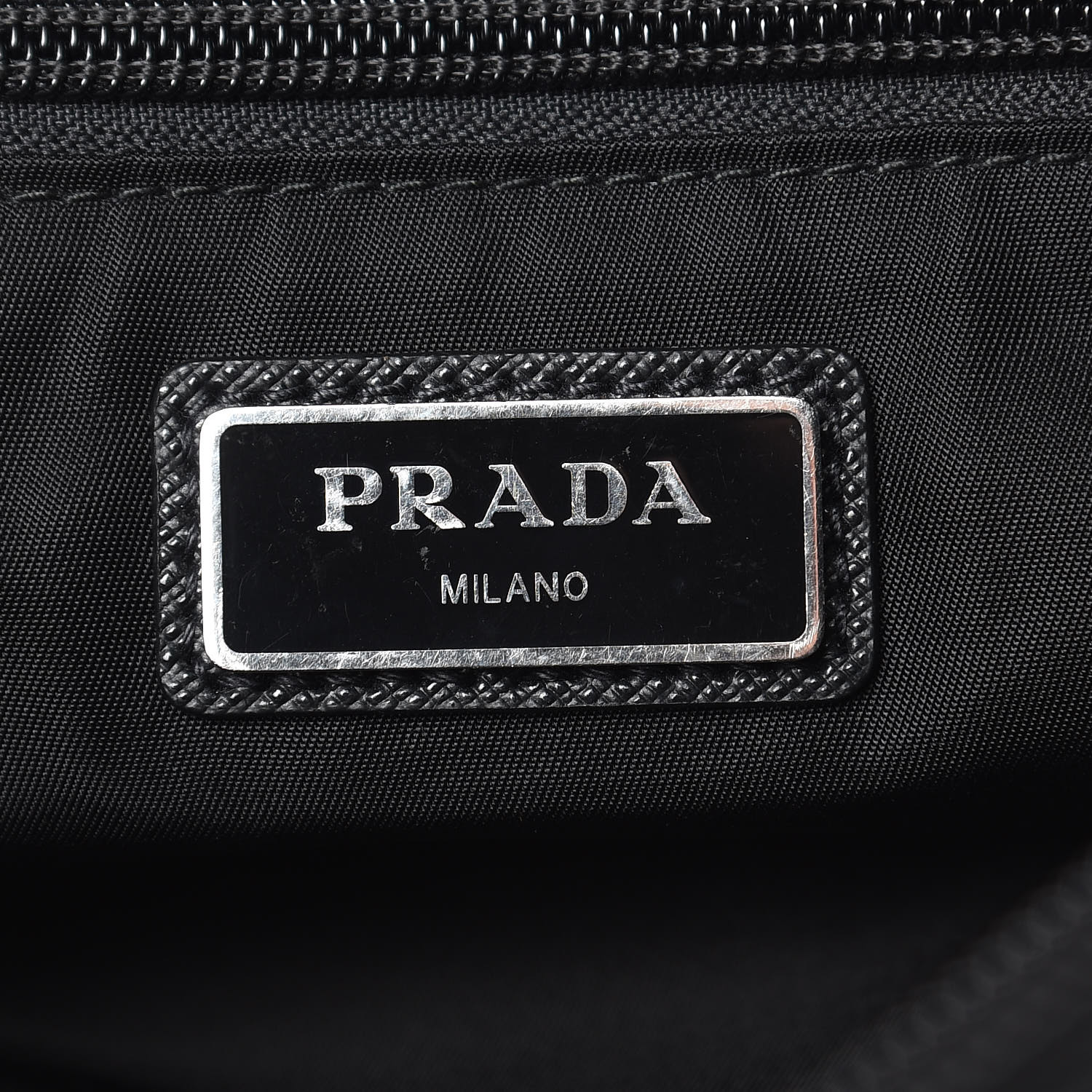 PRADA Tessuto Nylon Montagna Messenger Bag Black 442442