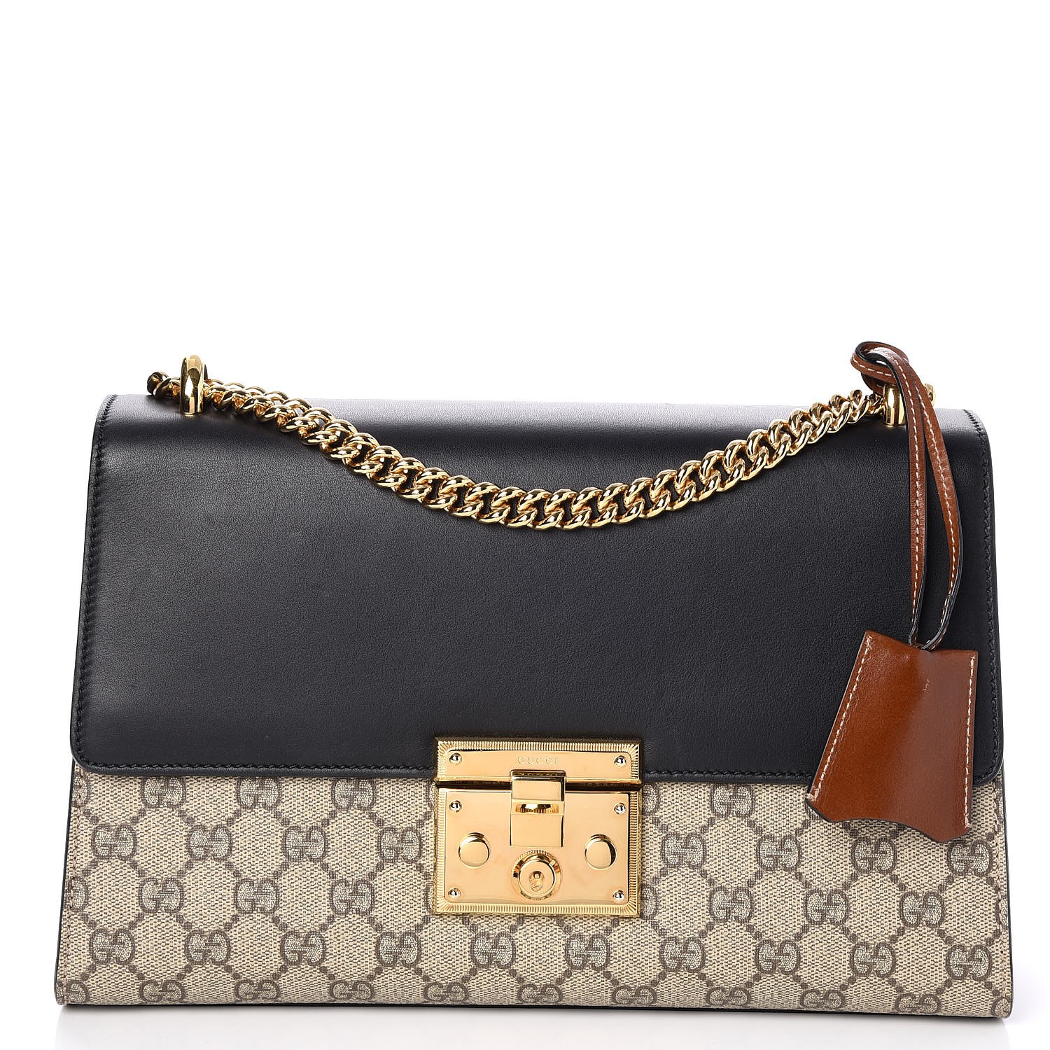 gucci padlock supreme shoulder bag