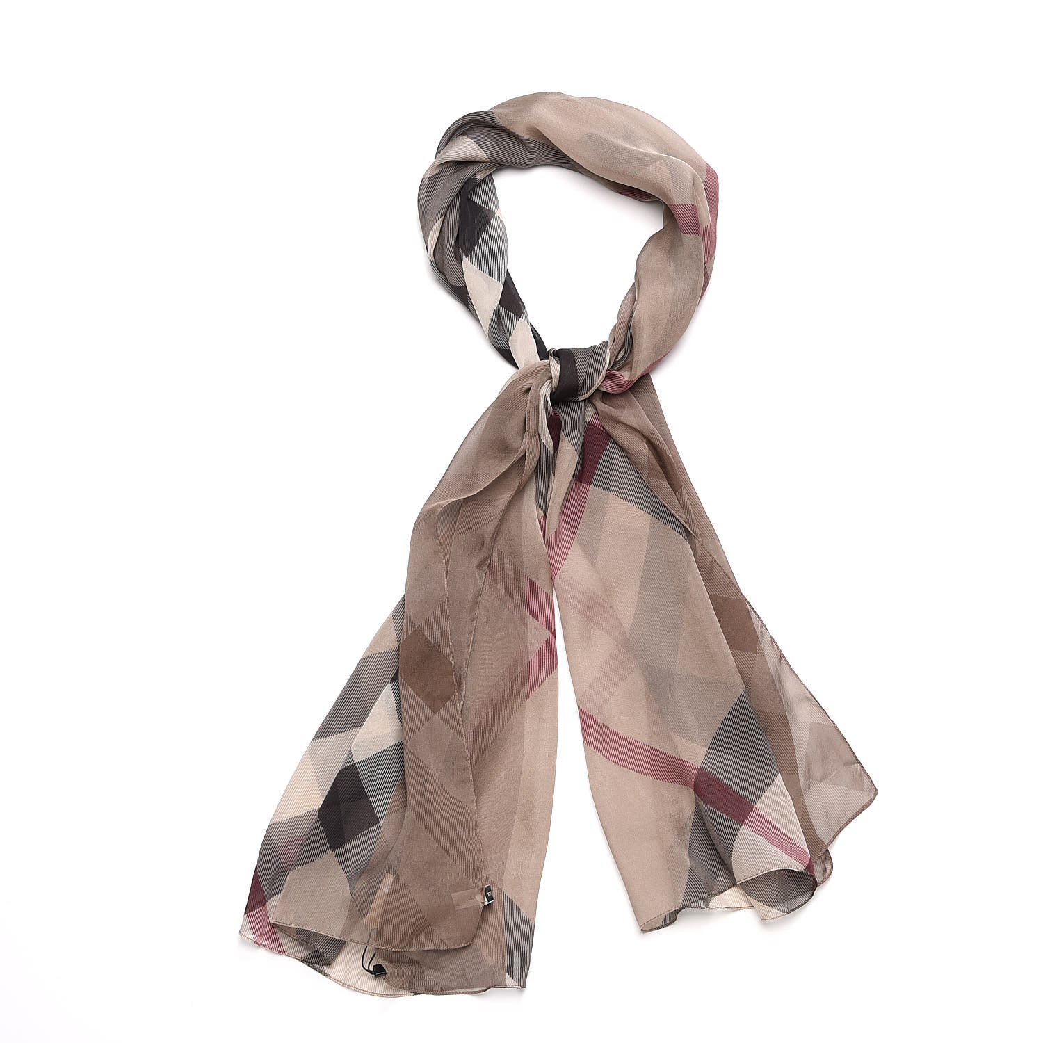 burberry silk chiffon scarf