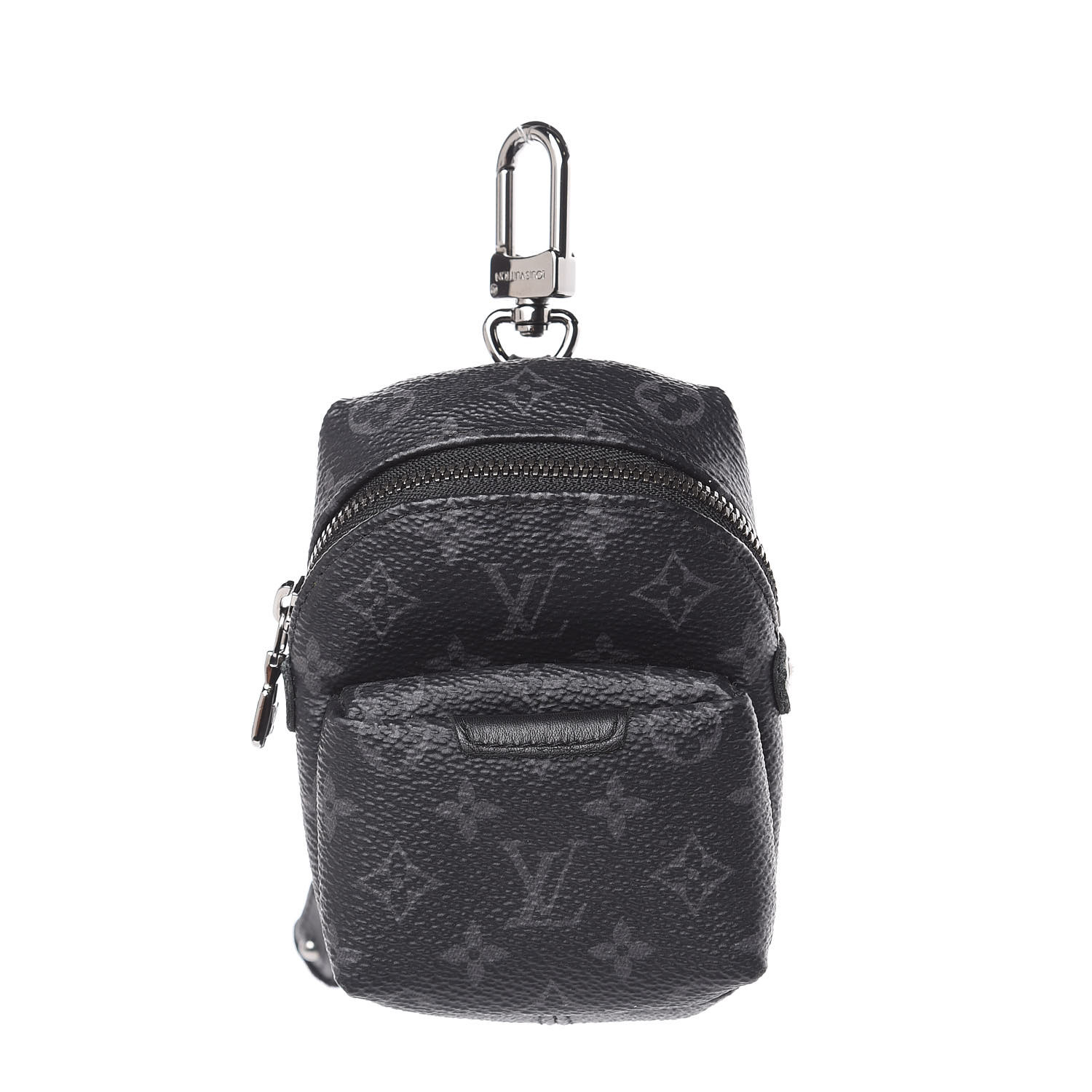 Louis Vuitton Soft Trunk Backpack Bag Charm and Key Holder Brown