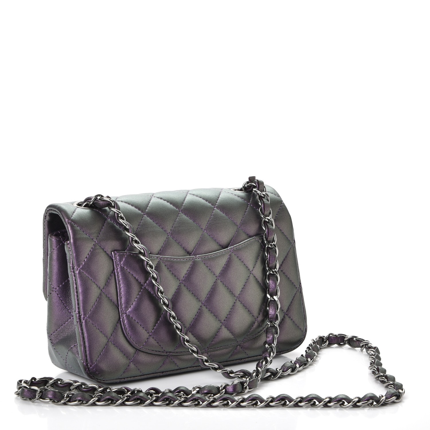 chanel iridescent lambskin quilted bag