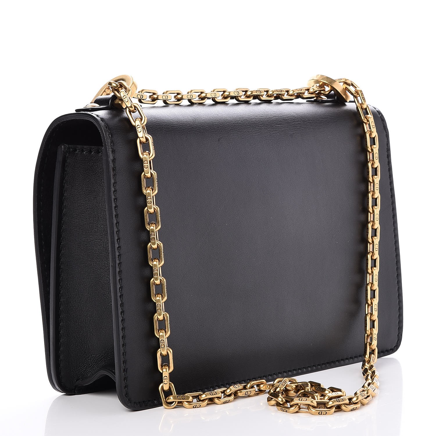 DIOR Calfskin J'Adior Chain Flap Bag Black 241735 | FASHIONPHILE