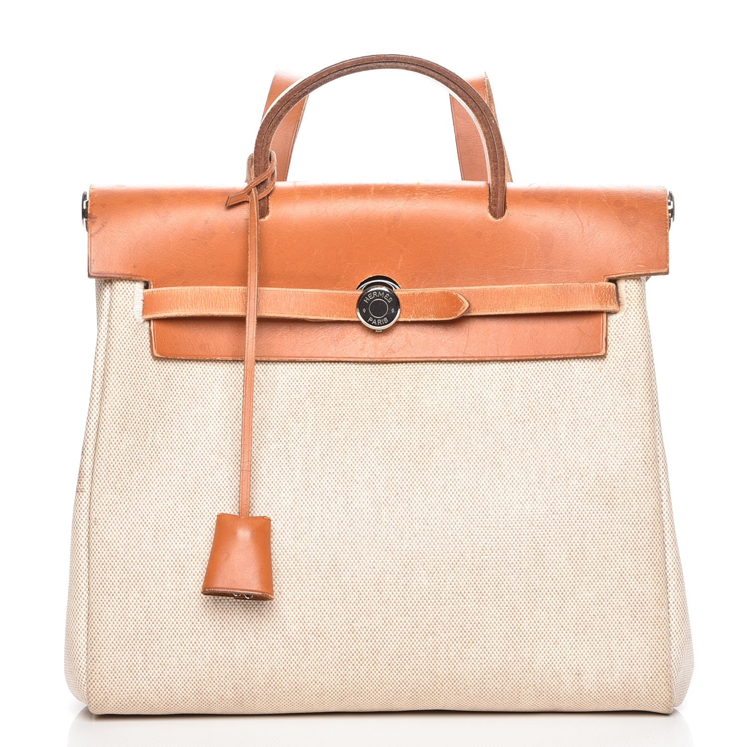 hermes toile vache calfskin herbag