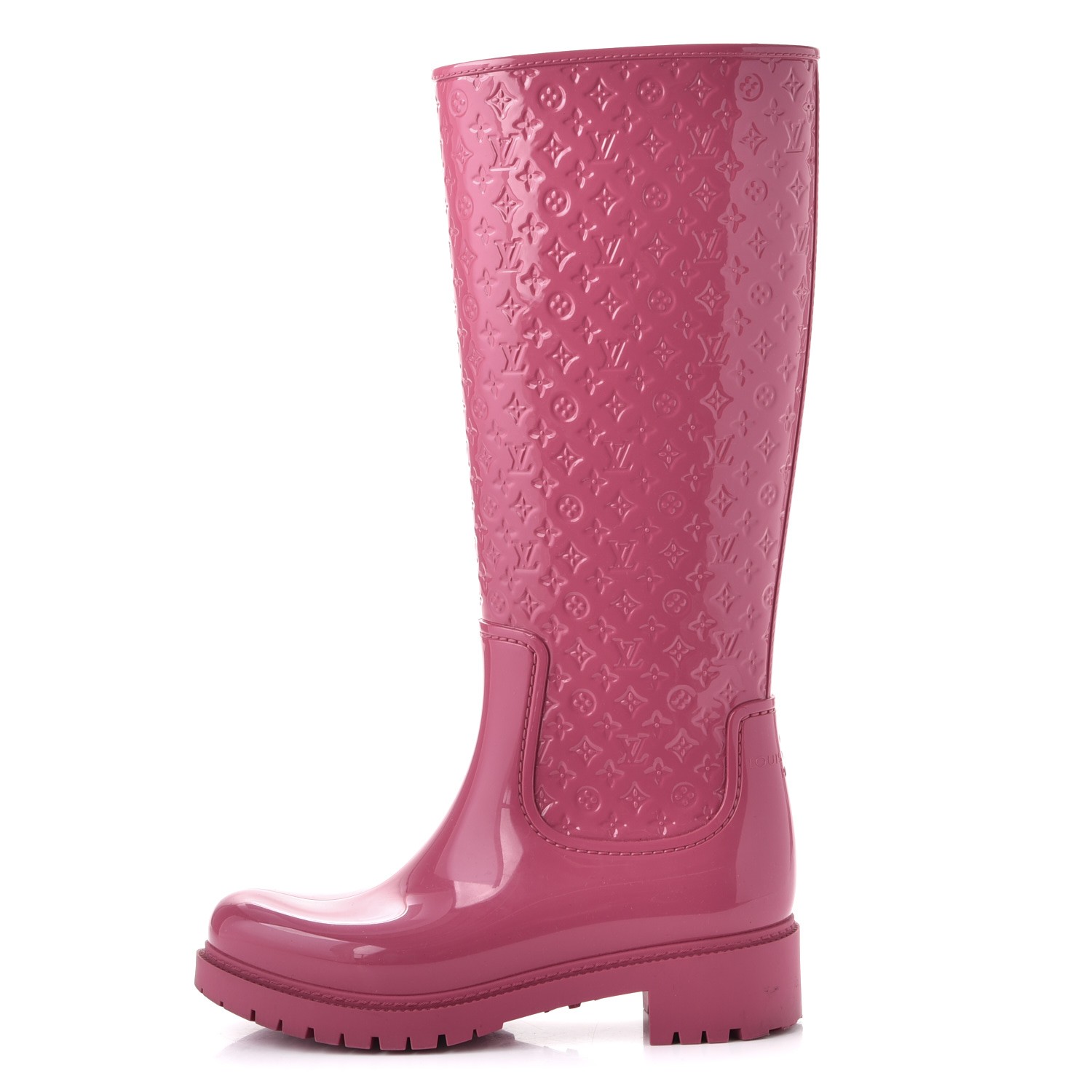 louis vuitton rain boots pink