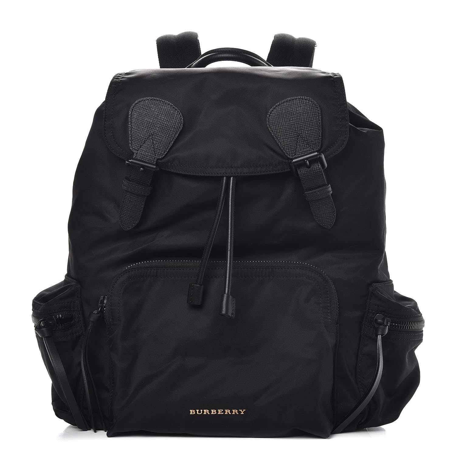 BURBERRY Technical Nylon Large Rucksack Backpack Black 277168