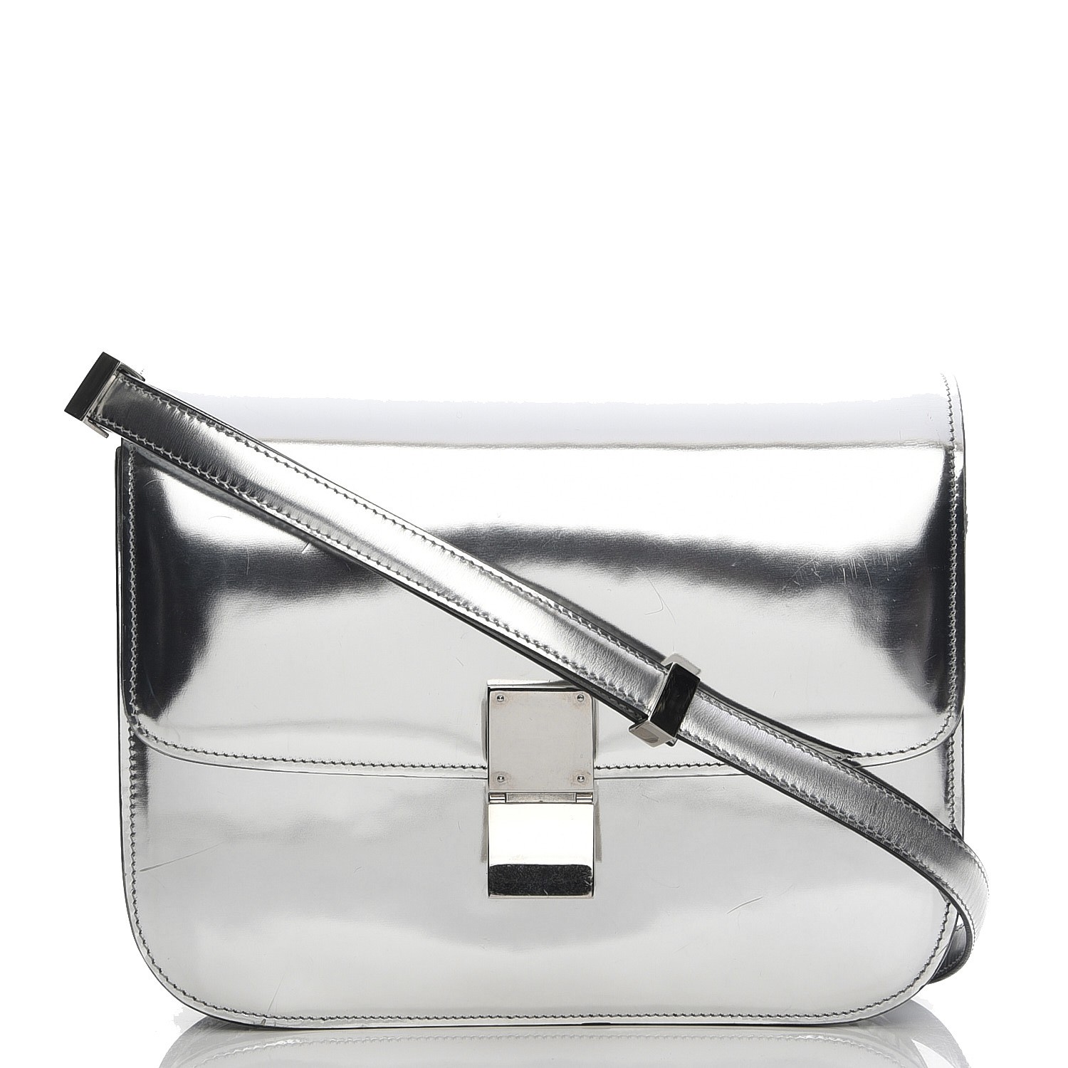 small makeup bag with mirror in flap