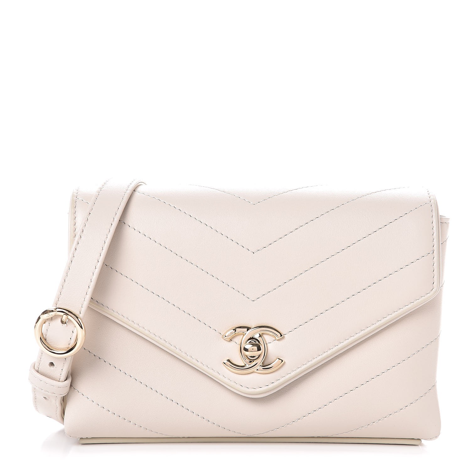 chanel white fanny pack