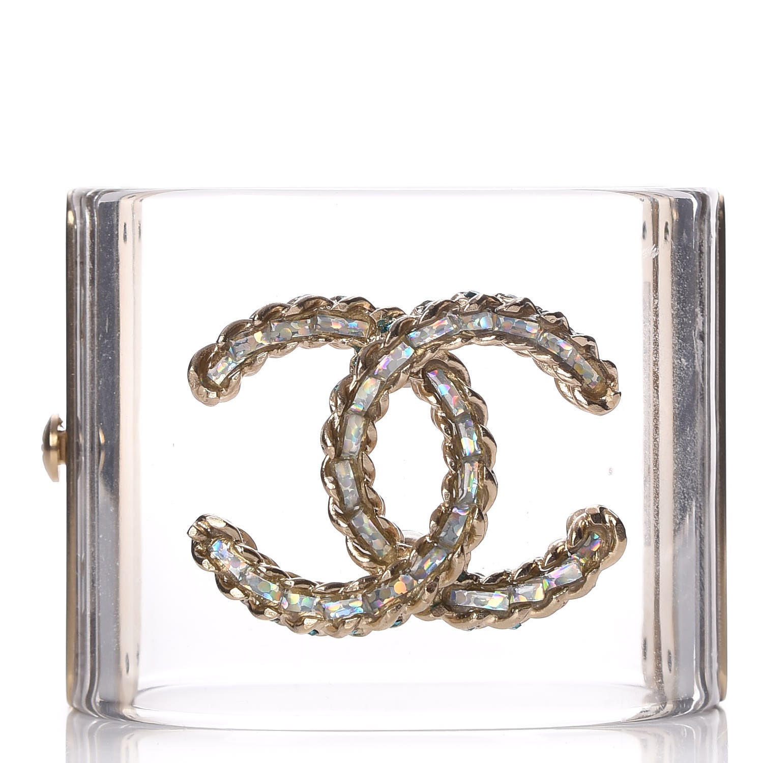 chanel cuff bracelet clear