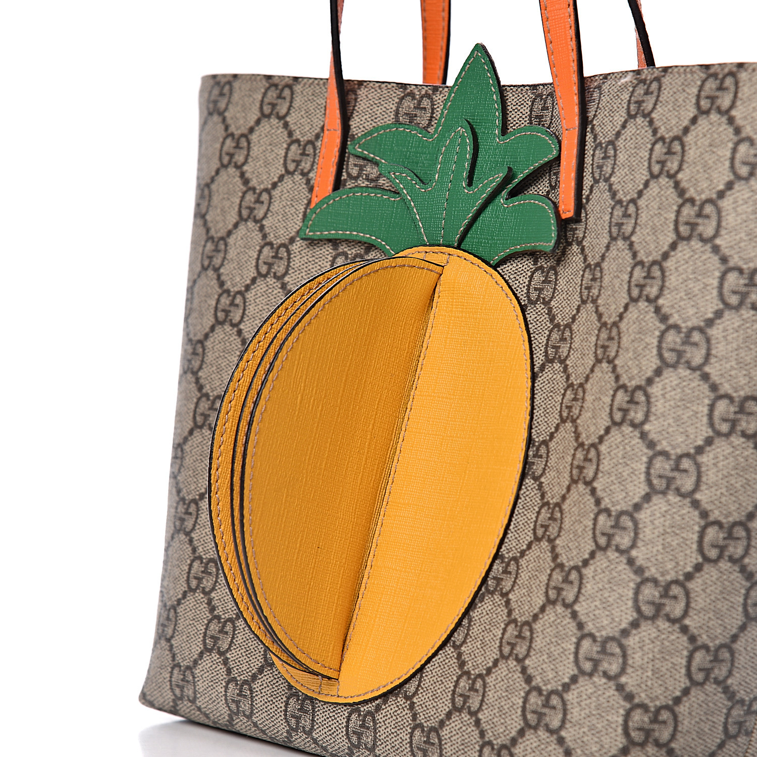 gucci pineapple tote bag