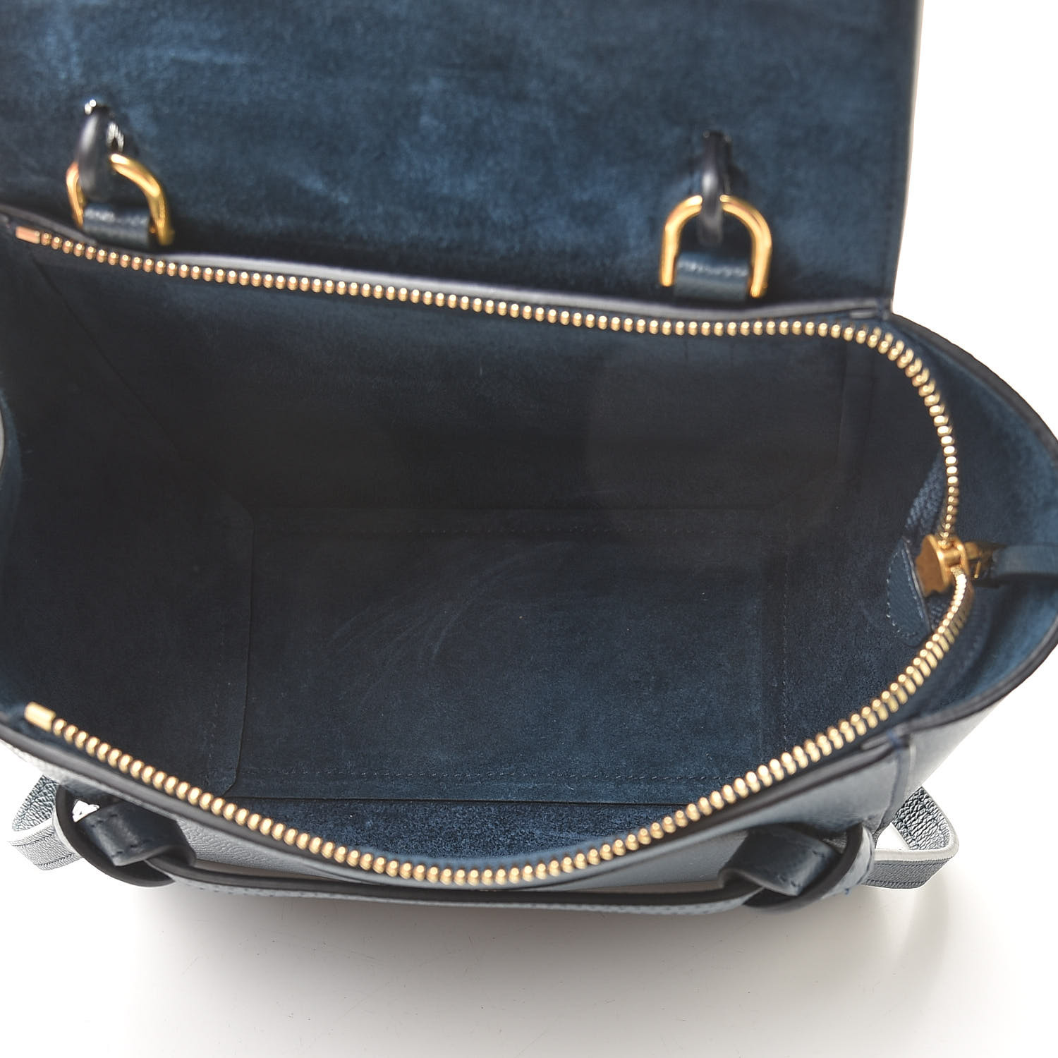 Celine Baby Grained Calfskin Nano Belt Bag Abyss Blue Fashionphile