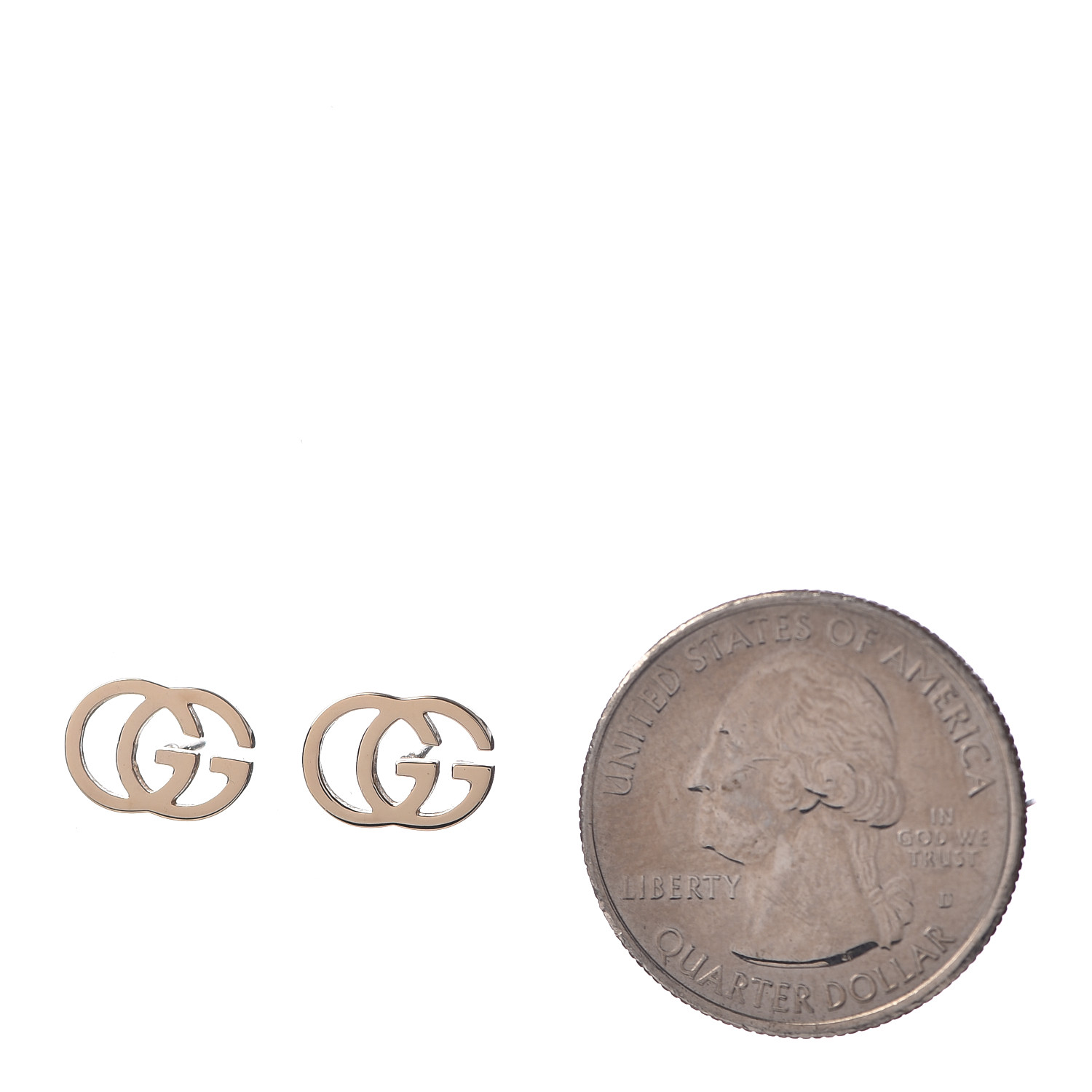 gucci gg tissue stud earrings