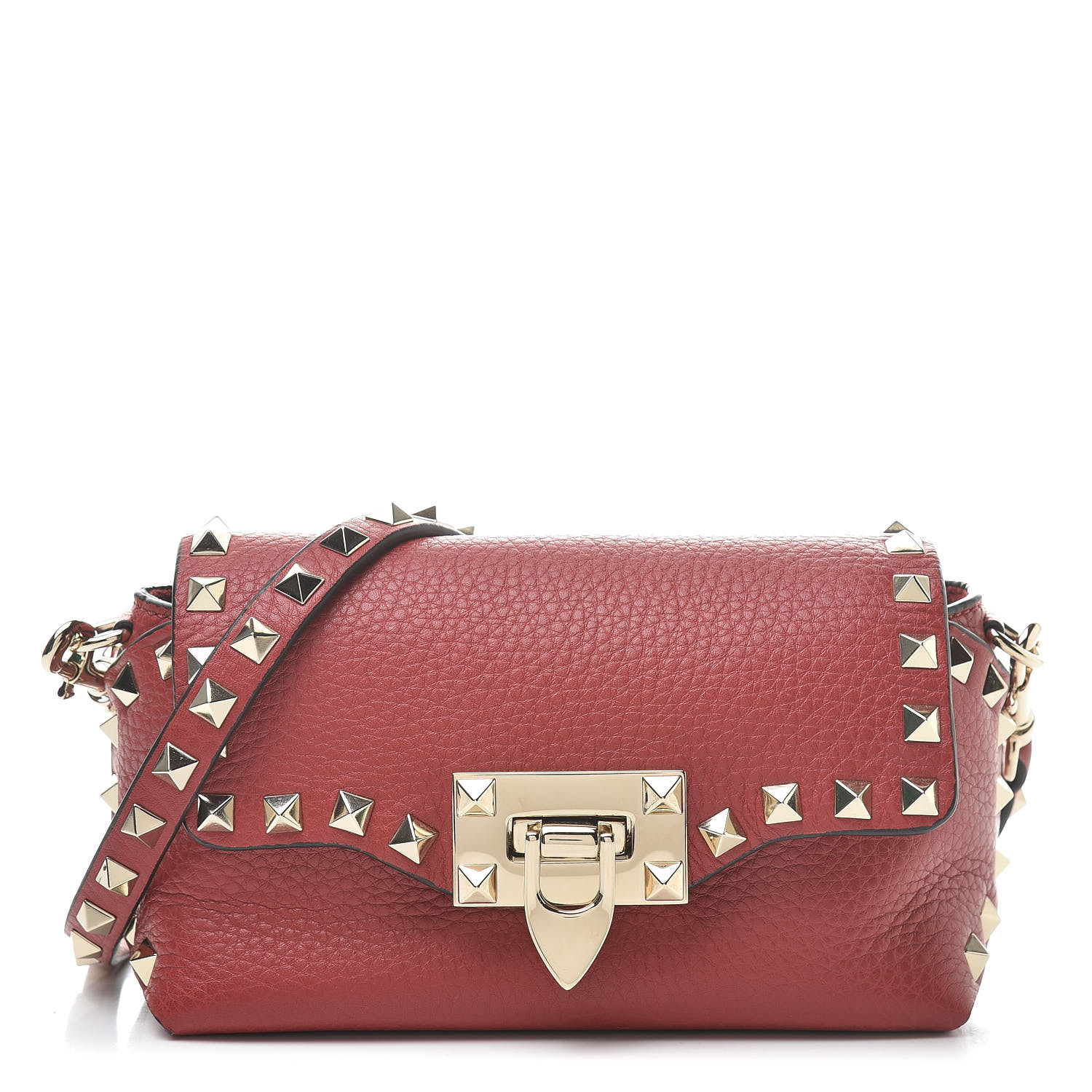 mini rockstud calfskin crossbody bag