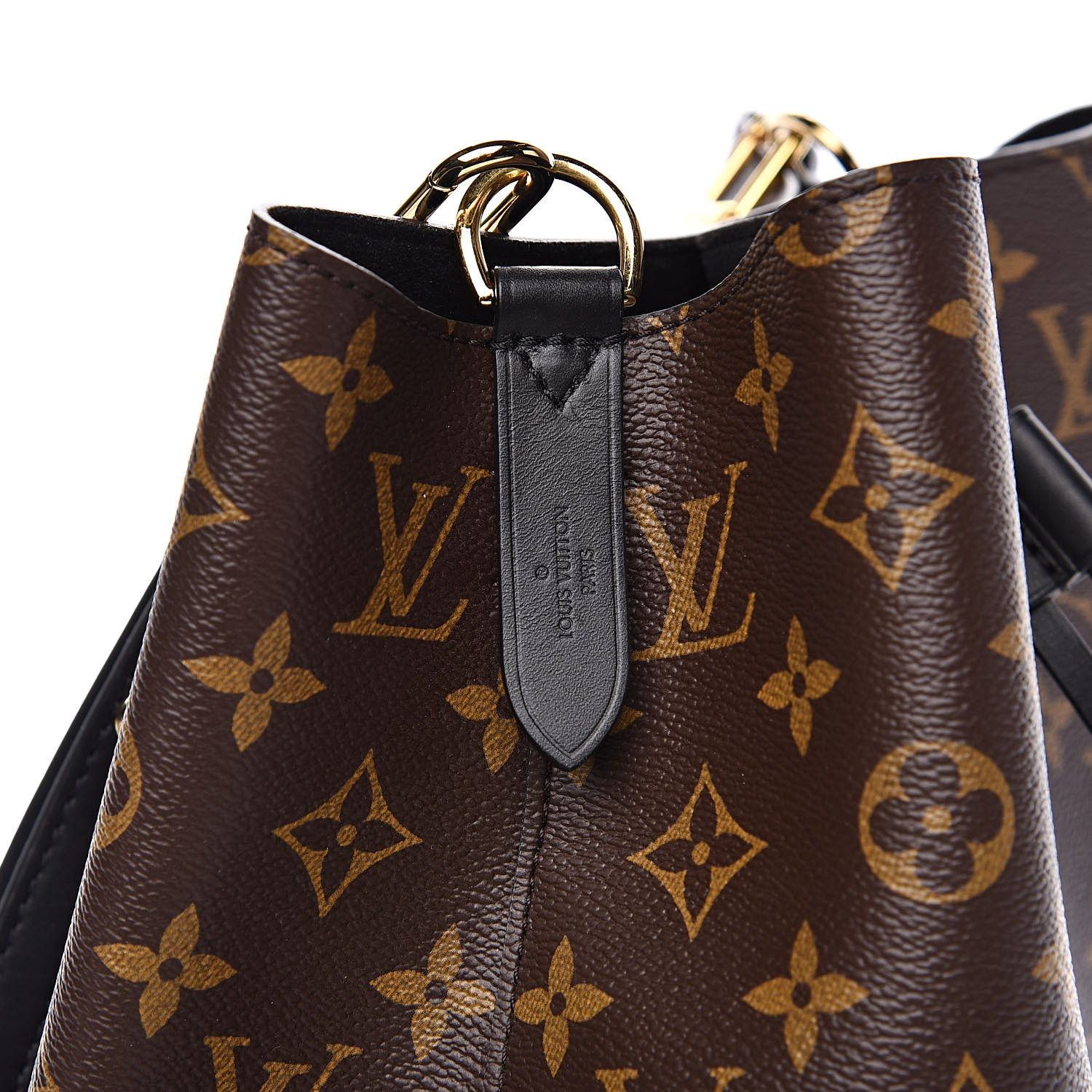 LOUIS VUITTON Monogram Neonoe MM Black 527685