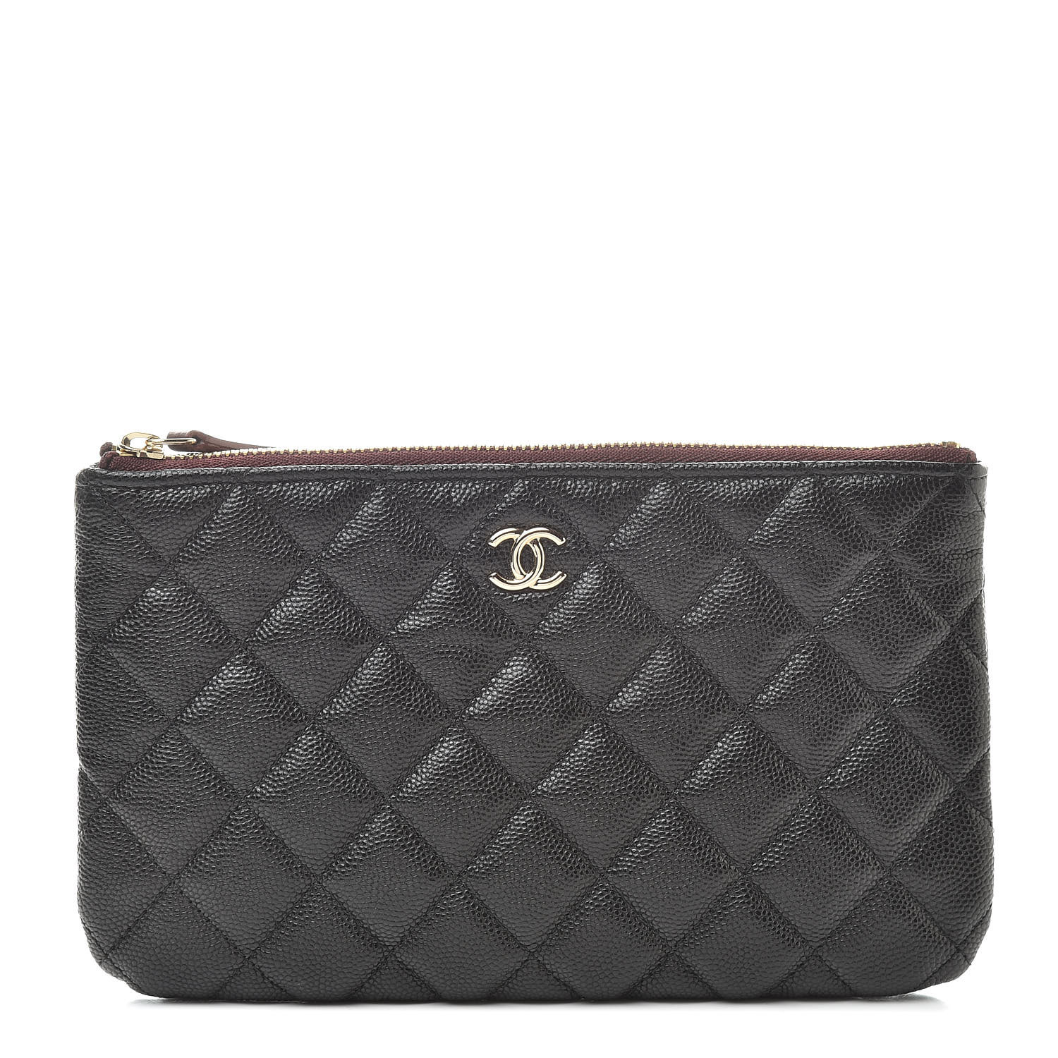 CHANEL Caviar Quilted Small Pouch Black 526057