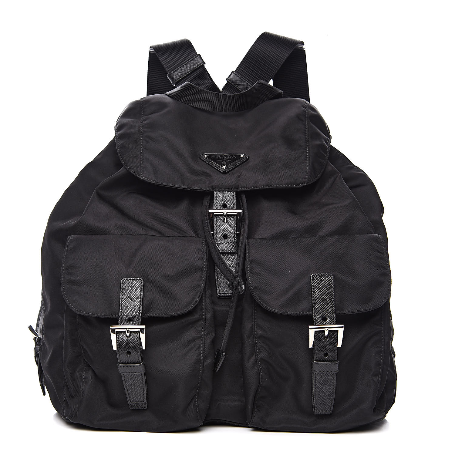 PRADA Nylon Vela Medium Backpack Black 526740