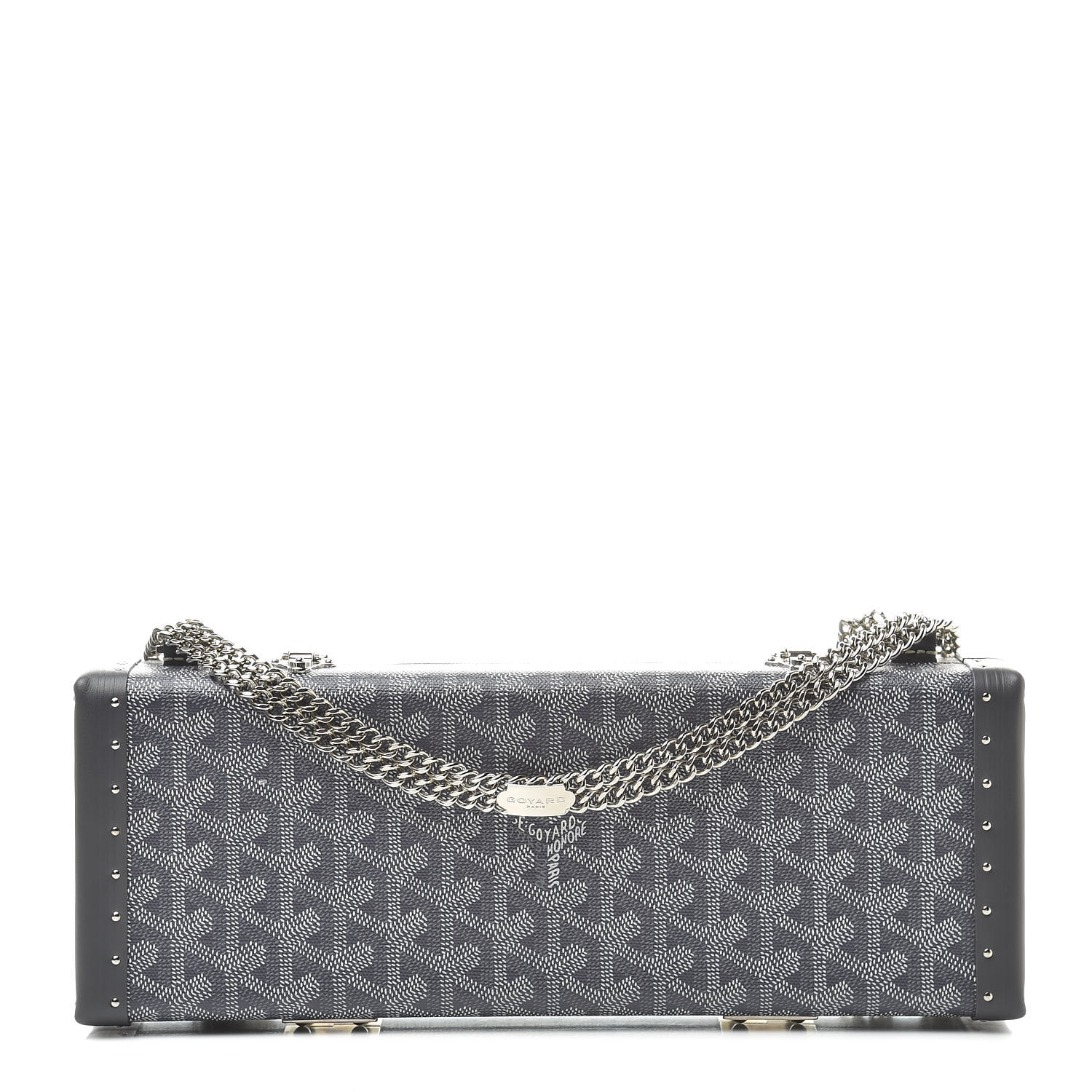 GOYARD Goyardine Saint Honore Clutch Grey 525591 | FASHIONPHILE