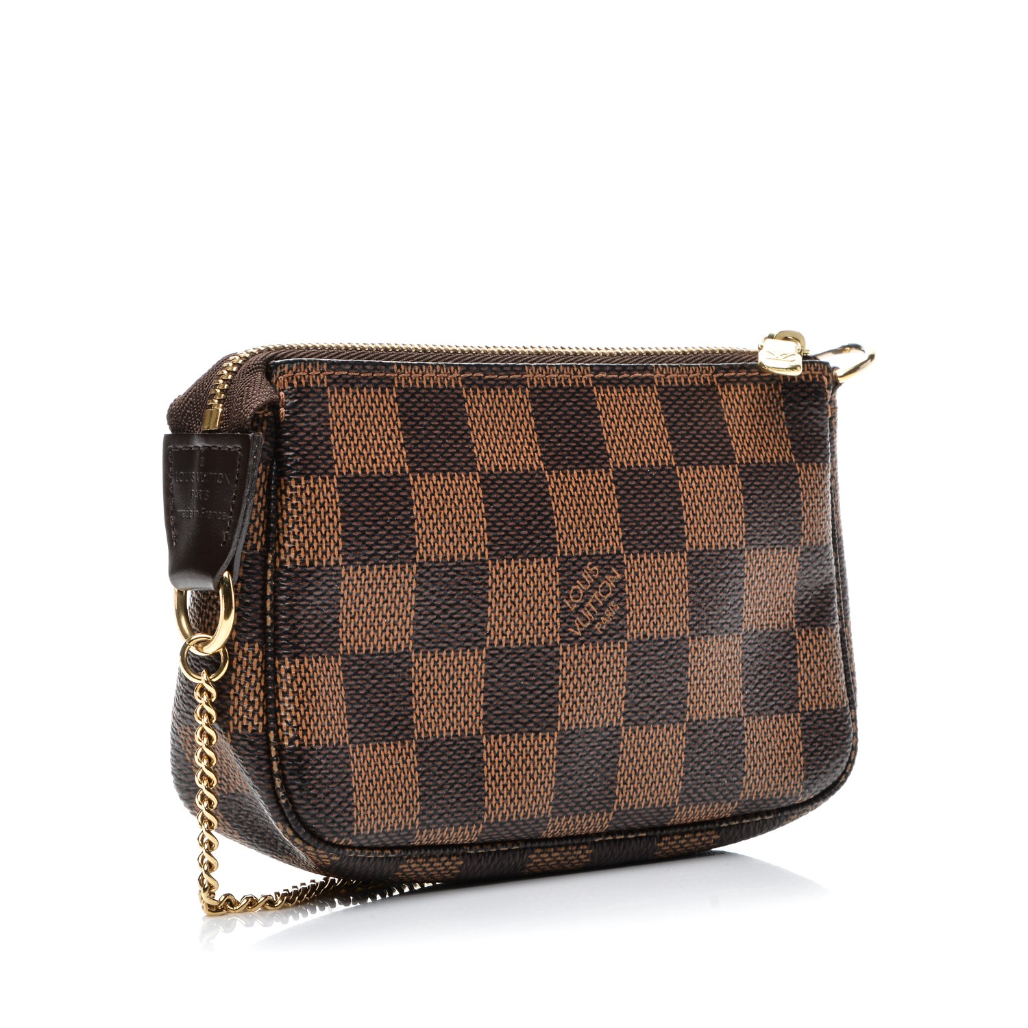 louis vuitton pochette accessoires damier ebene mini brown