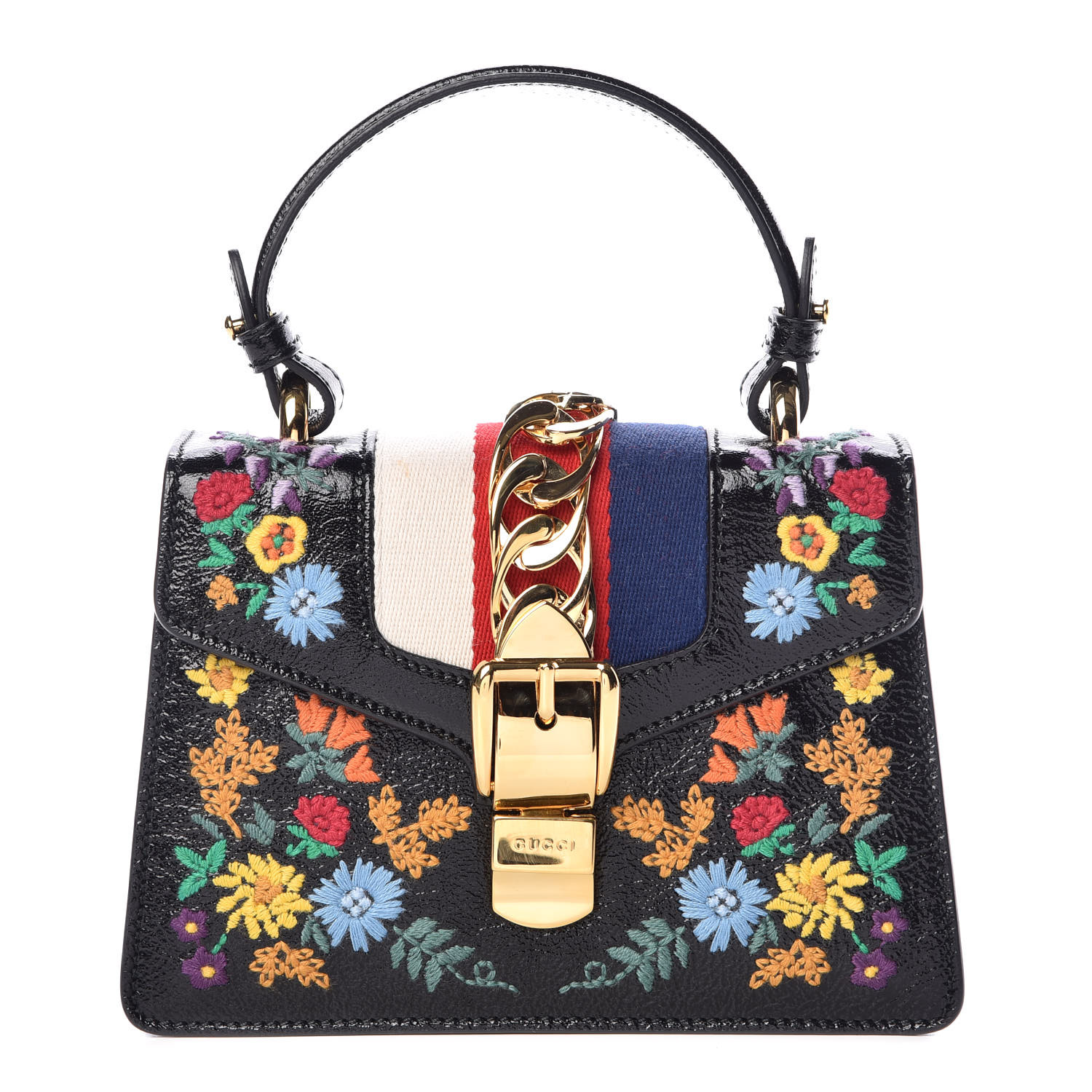 sylvie embroidered mini bag