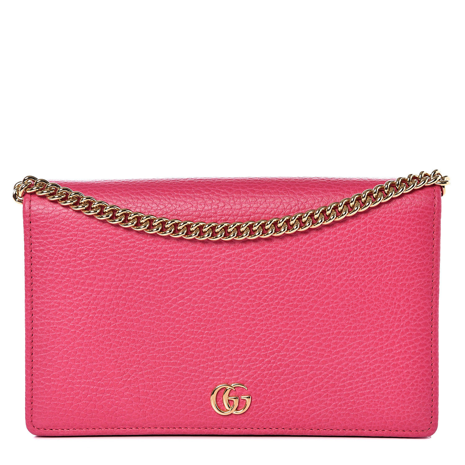 gg marmont leather mini chain bag pink