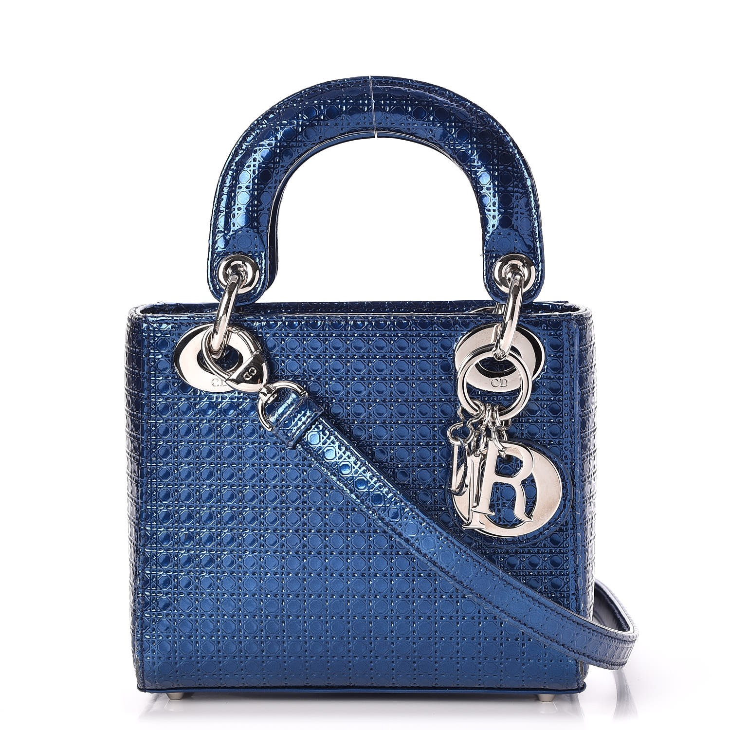 mini lady dior blue