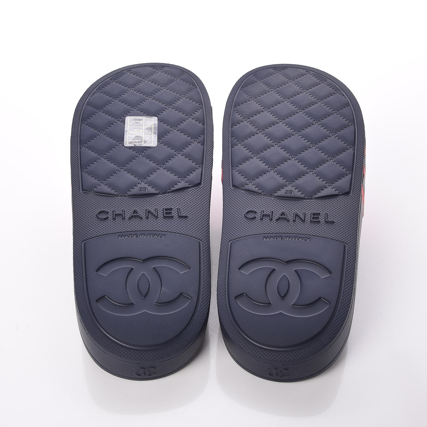 rubber chanel sandals