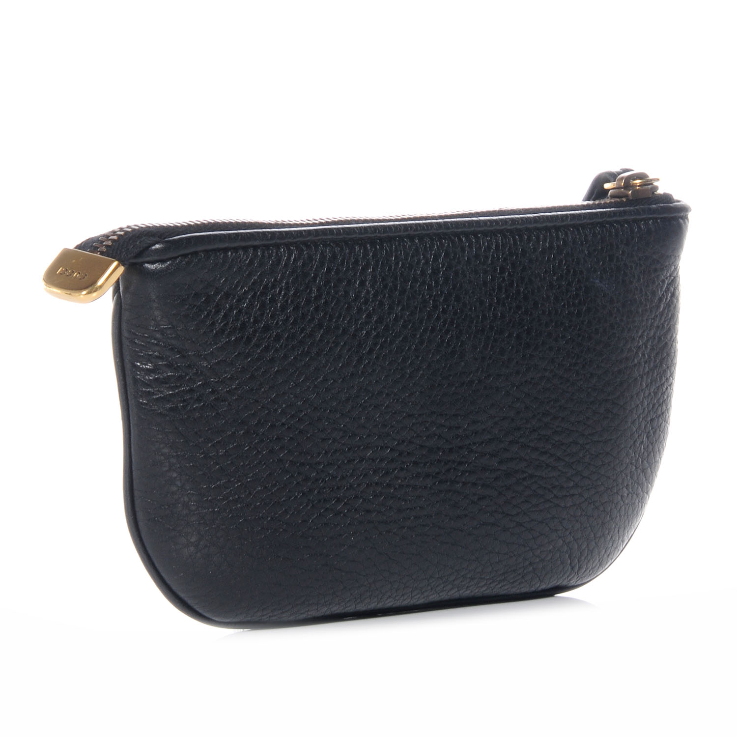 gucci black leather wristlet