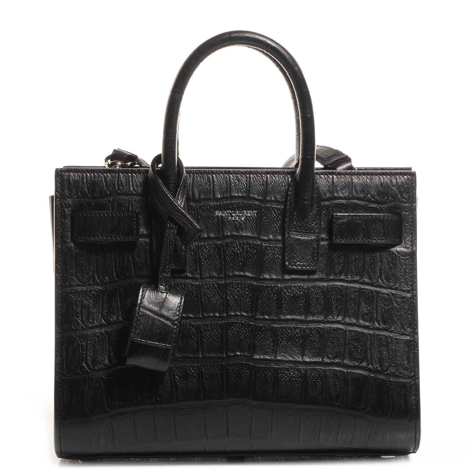 saint laurent sac de jour croc embossed