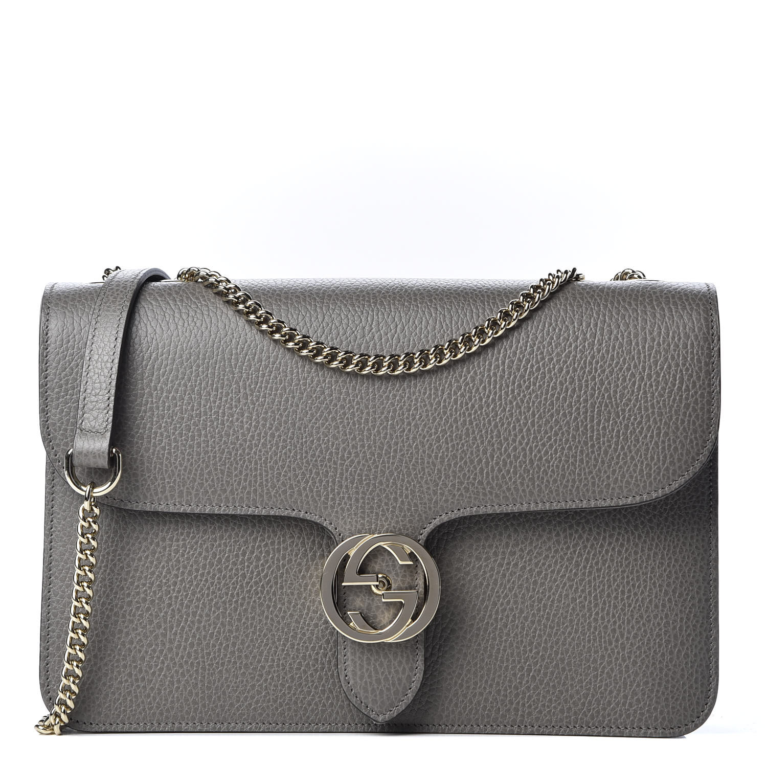 gucci dollar calfskin interlocking g shoulder bag