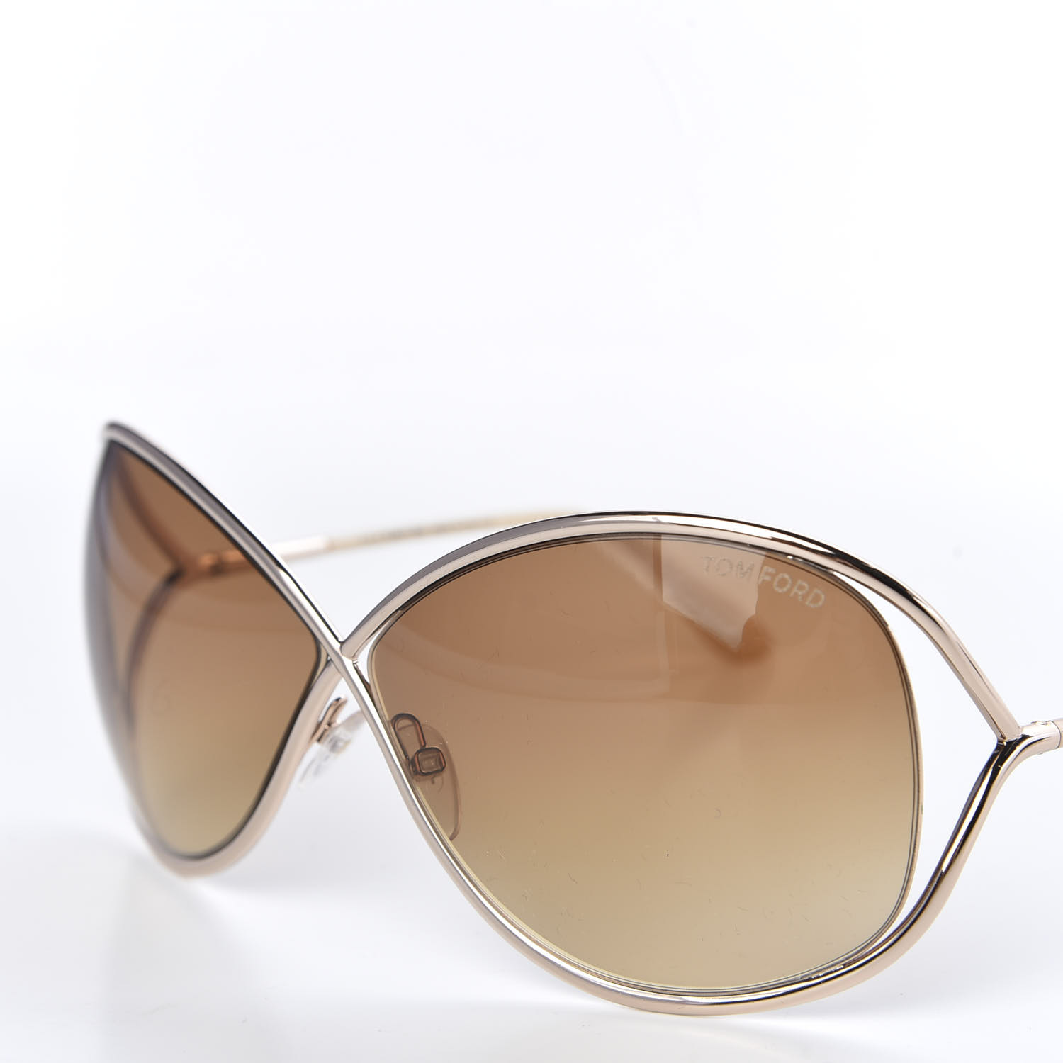 TOM FORD Miranda Crossover Sunglasses TF130 Gold 585115 | FASHIONPHILE