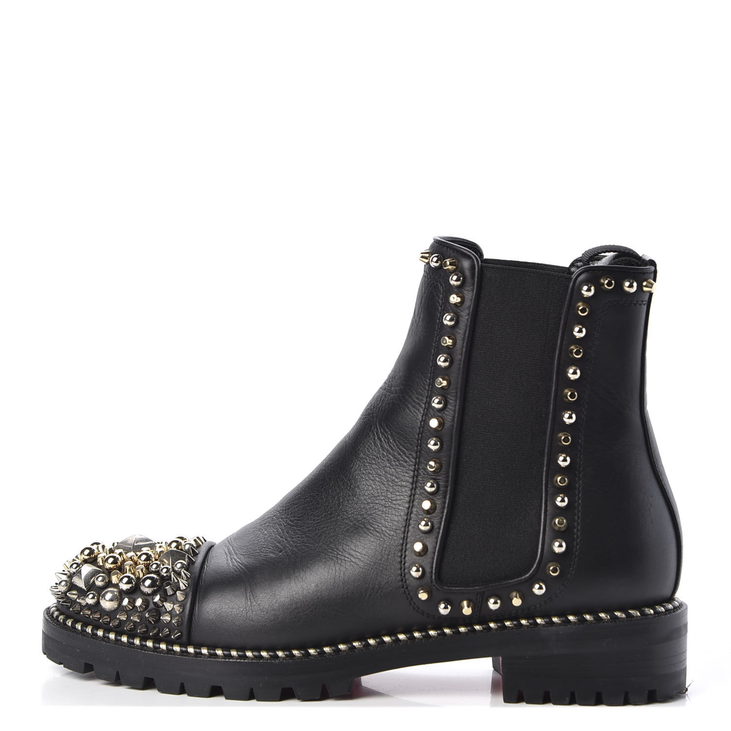 louboutin boots with spikes