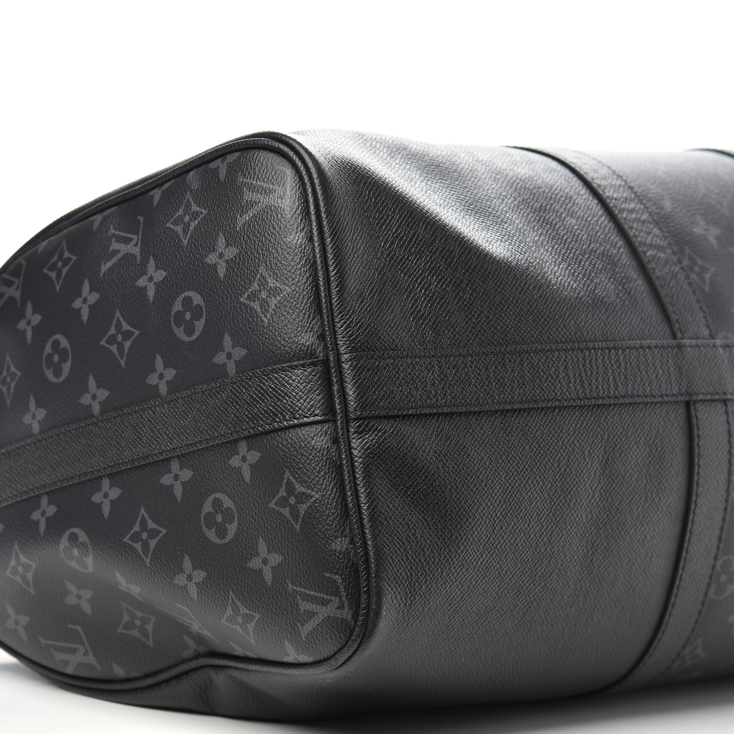 LOUIS VUITTON Taiga Monogram Eclipse Keepall Bandouliere 50 Black ...