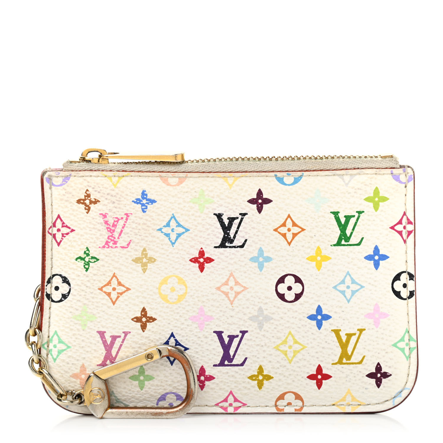 louis vuitton white key pouch