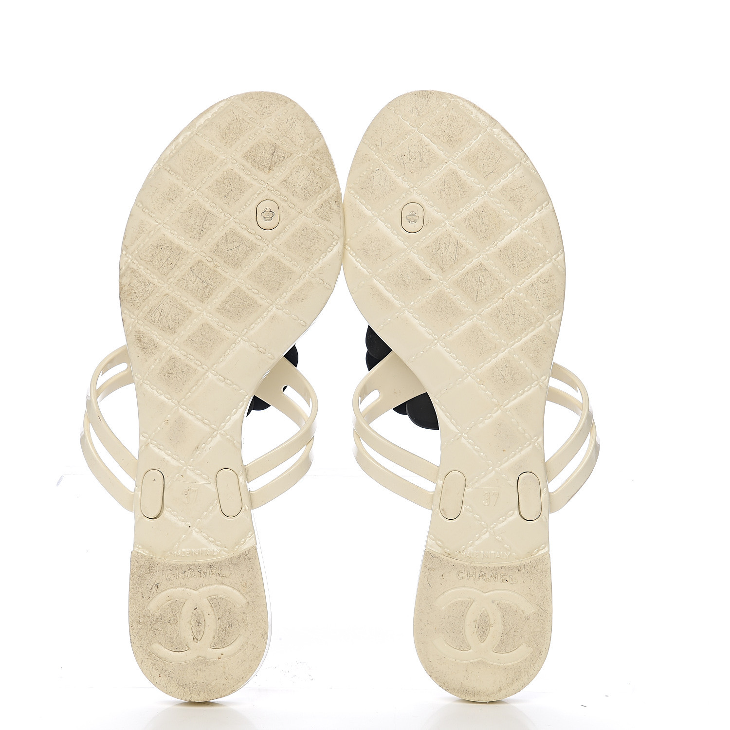 chanel jelly thong sandals