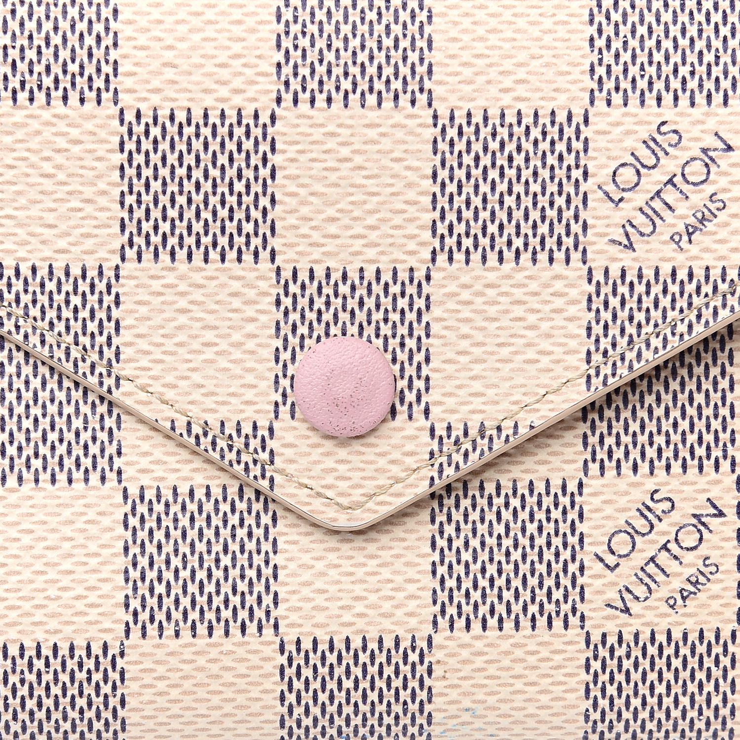 LOUIS VUITTON Rose Ballerine Damier Azur Canvas VICTORINE Wallet at 1stDibs   louis vuitton victorine wallet rose ballerine, louis vuitton wallet rose  ballerine