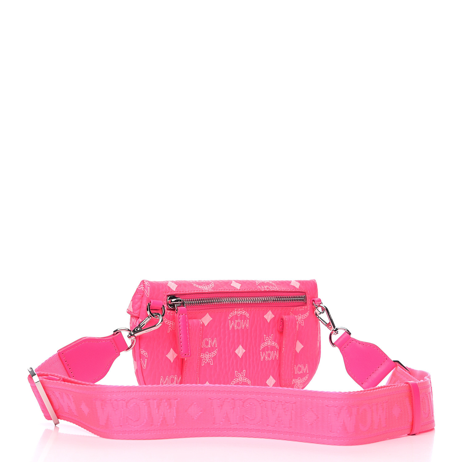 mcm neon pink crossbody