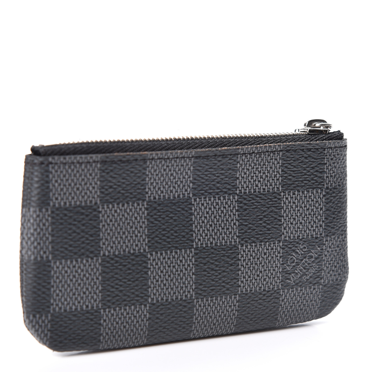 Louis Vuitton Pochette Cle Key Pouch Damier Graphite Black/Gray
