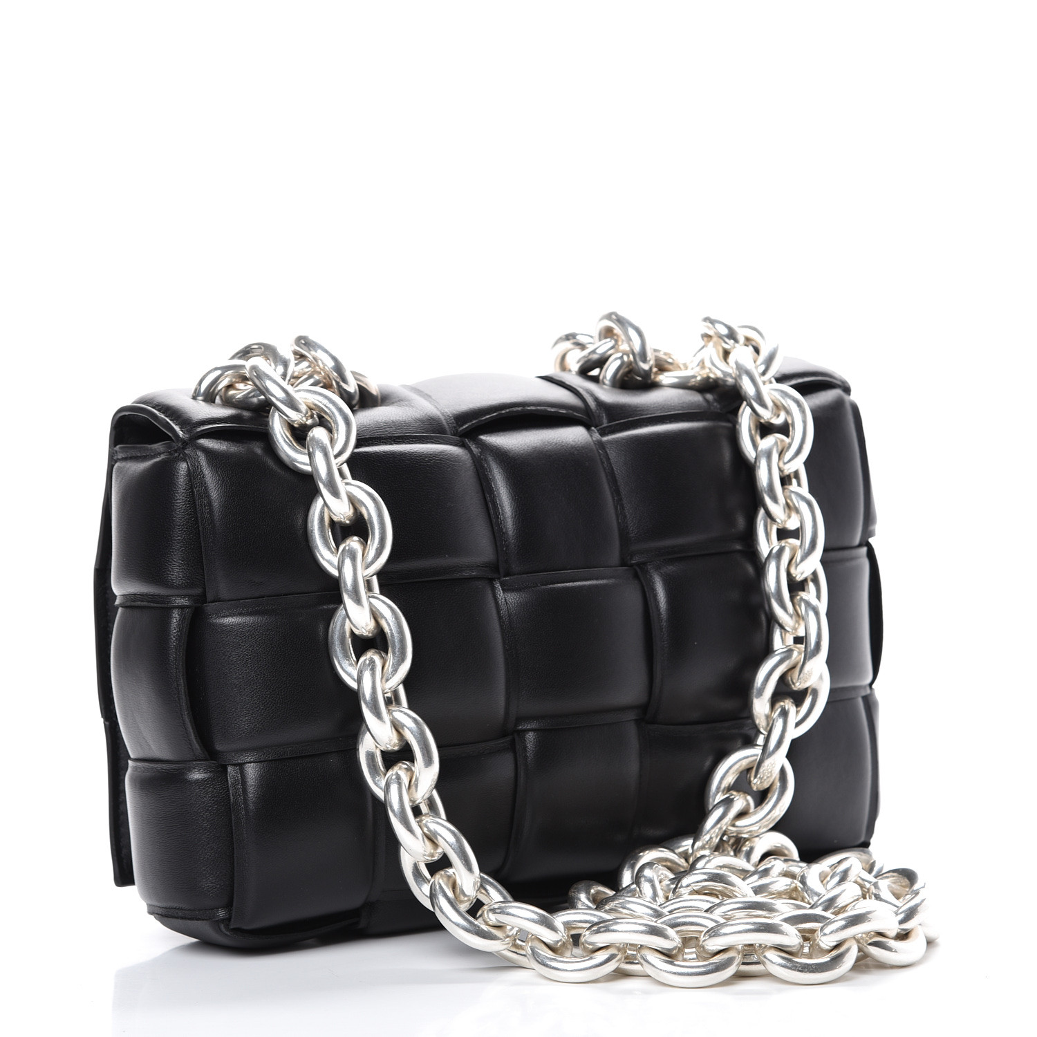 BOTTEGA VENETA Lambskin Maxi Intrecciato Padded Chain Cassette ...