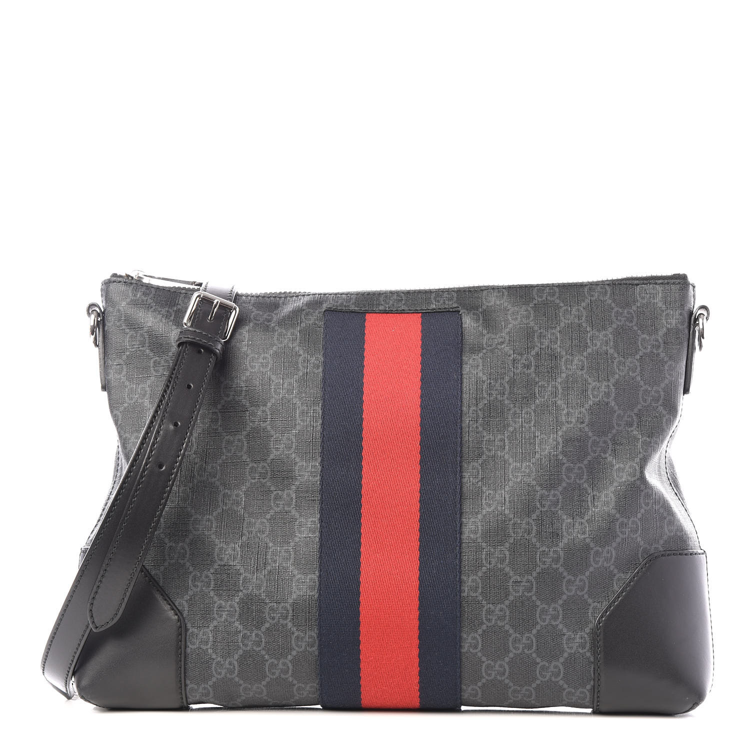 gucci gg supreme messenger bag black