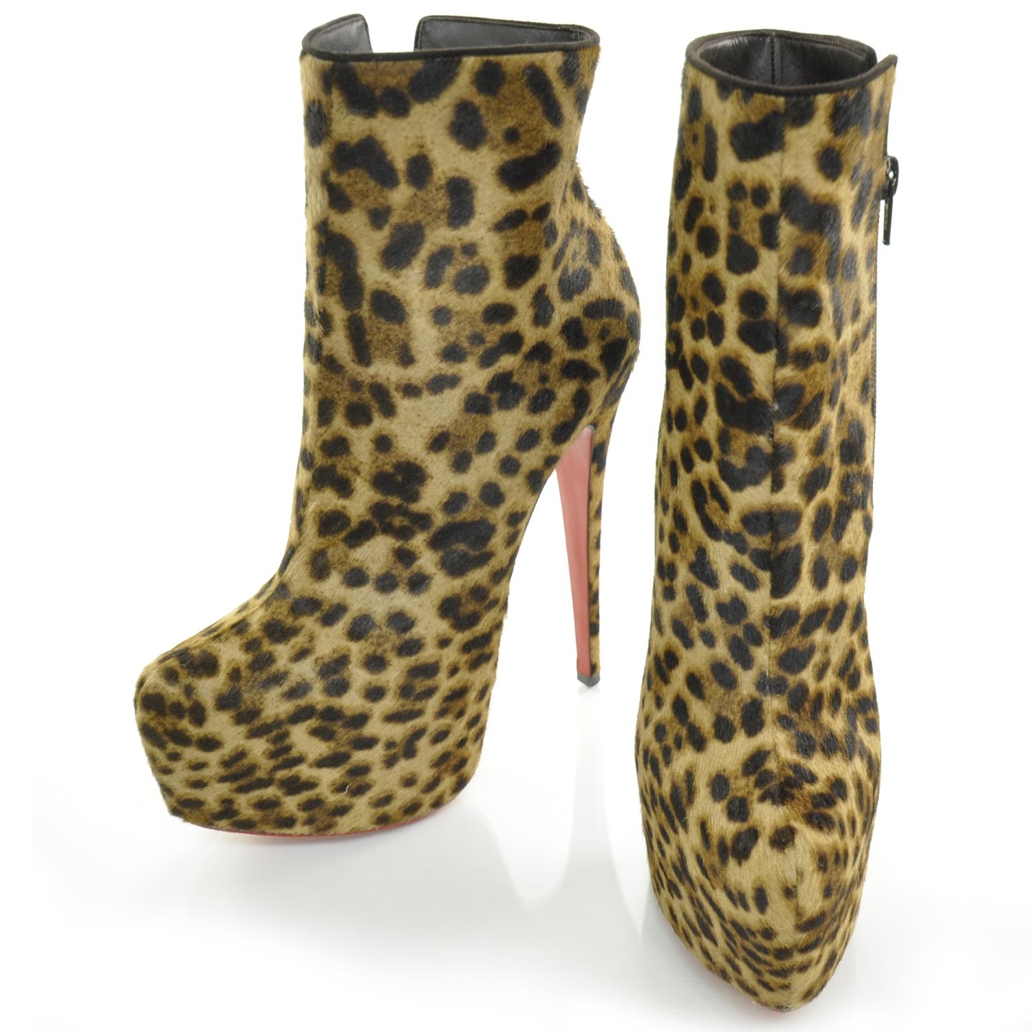 christian louboutin pony hair boots