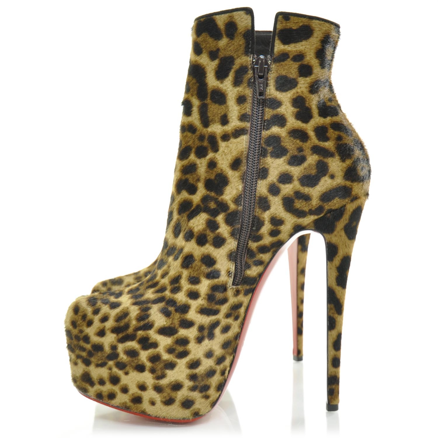 christian louboutin pony hair boots