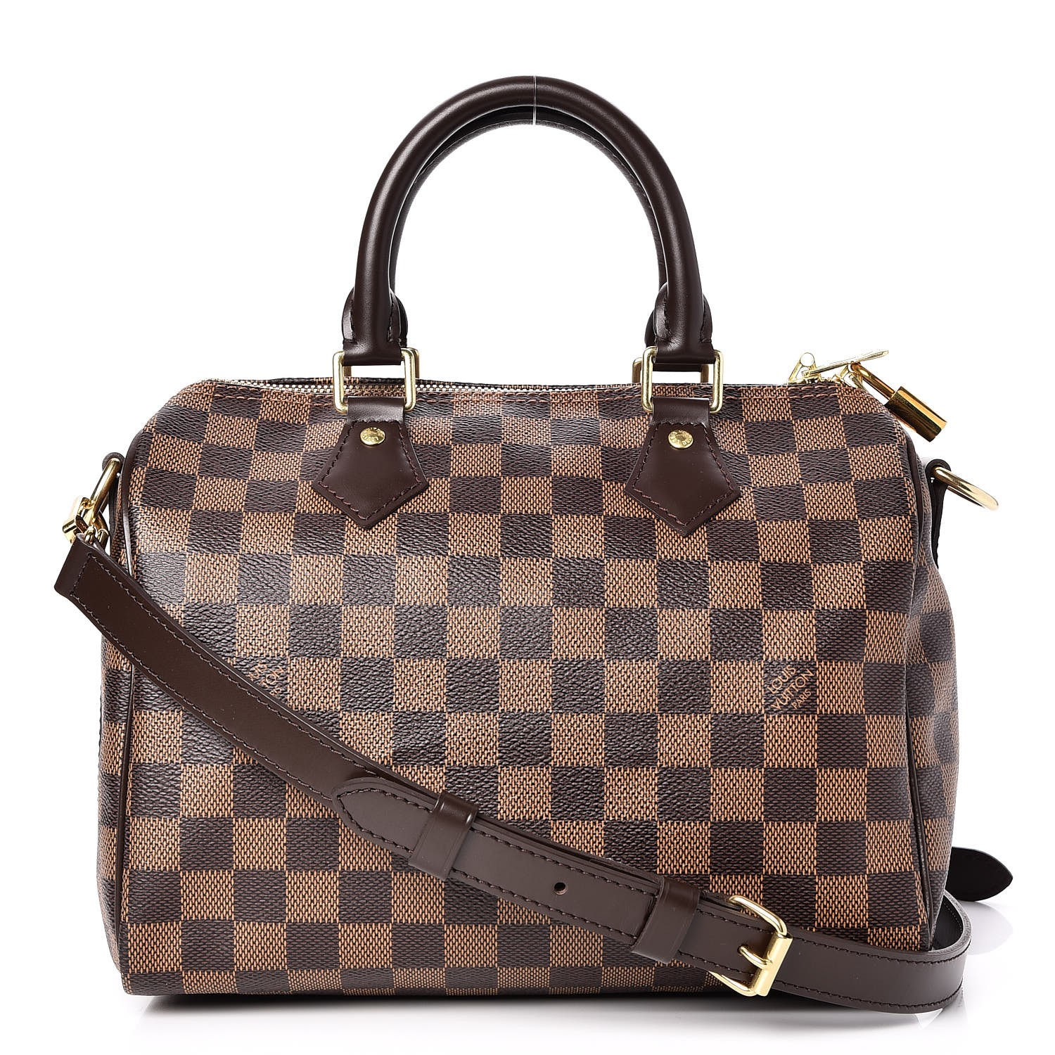 Used louis vuitton DAMIER EBENE SPEEDY 25 BANDOULIERE HANDBAGS