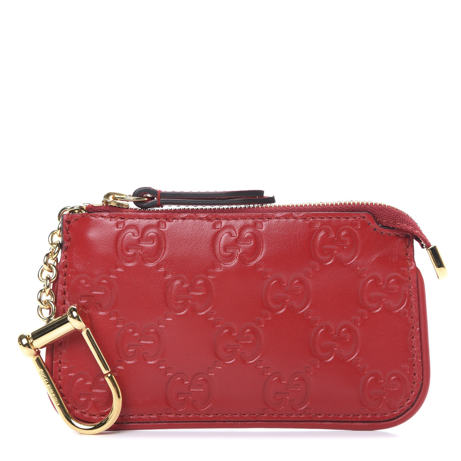 red gucci key pouch