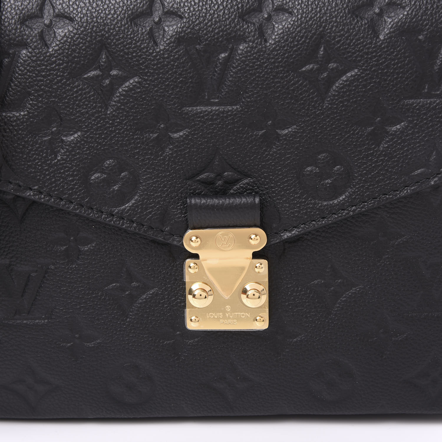 louis vuitton pochette metis empreinte black