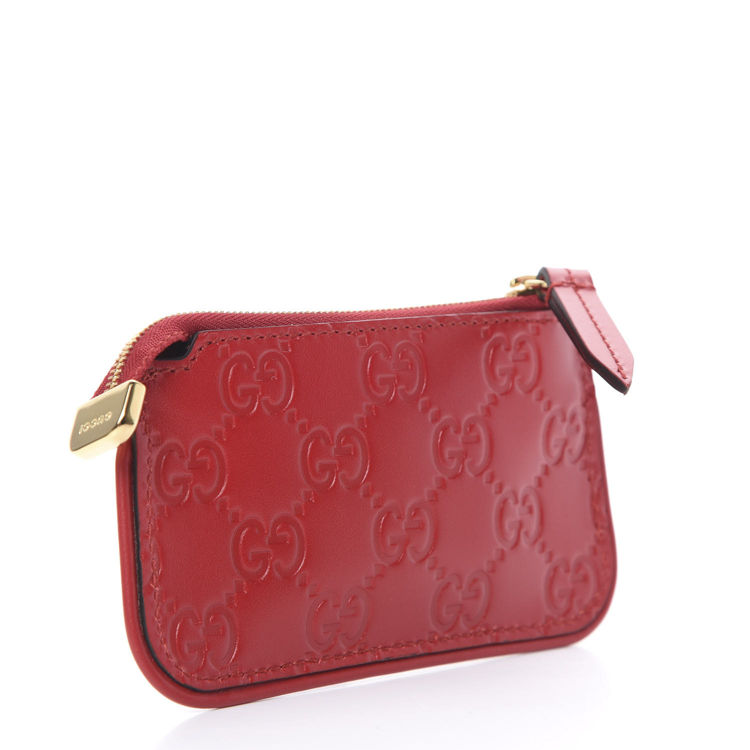 red gucci key pouch